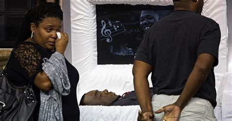 Mourners Stream Past Casket Of Black Man Killed By Cops