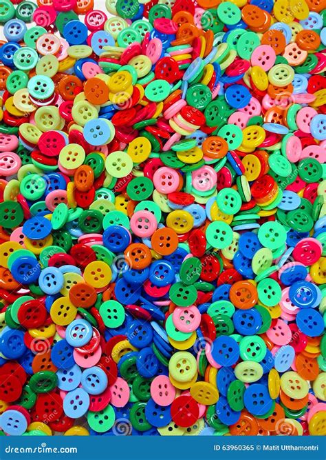 Colorful Buttons Stock Image Image Of Textile Pattern 63960365