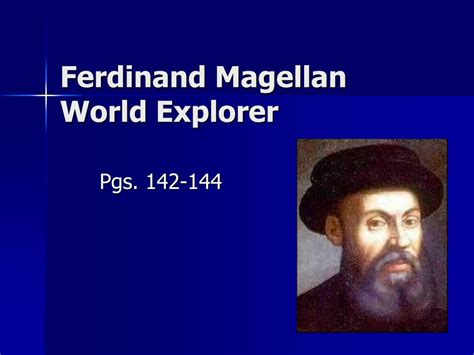Ppt Ferdinand Magellan World Explorer Powerpoint Presentation Free
