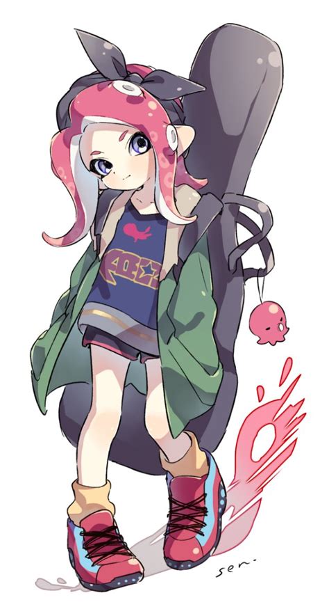 Sen Squid Agent 8 Splatoon Octoling Girl Octoling Player Character Nintendo Splatoon