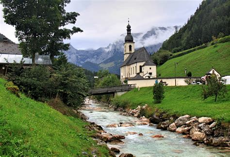Kirche Ramsau Bei Regen 1 Foto And Bild Deutschland Europe Bayern