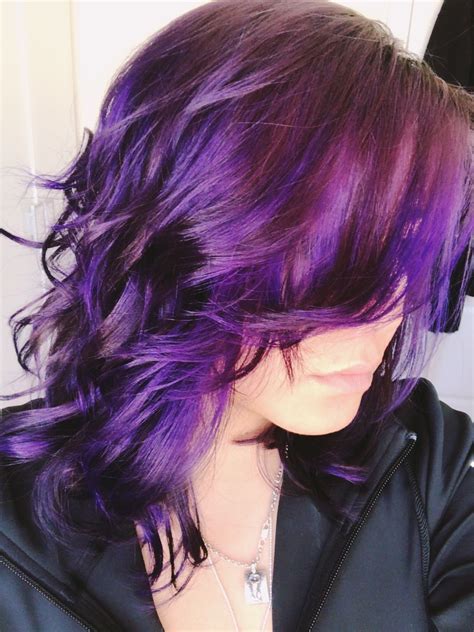 Deep Purple Hair Color Purple Hair Hair Style Purple Hair Deep