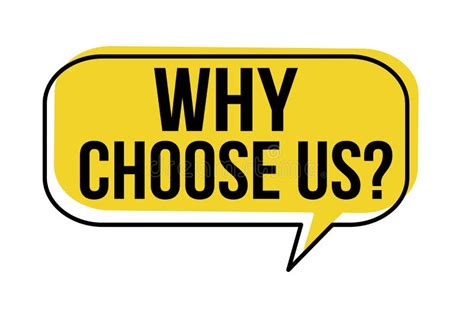 Why Choose Us Speech Bubble Stock Vector Illustration Of Care