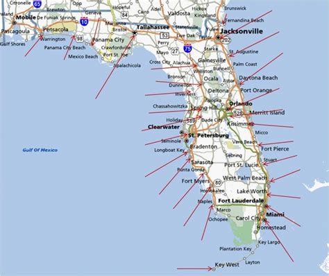Map Of Florida Beaches On The Gulf Side Printable Map Vrogue Co