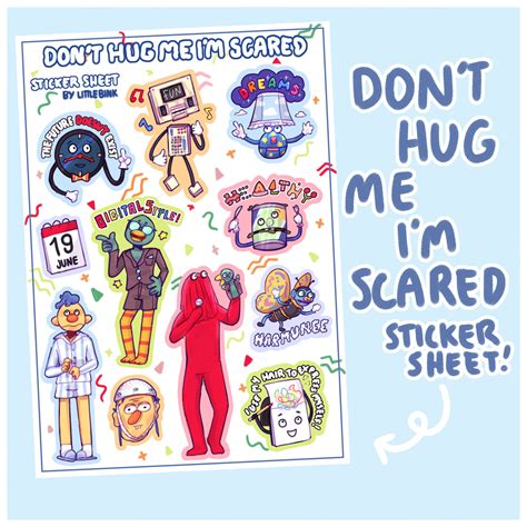 Don T Hug Me I M Scared Sticker PNG