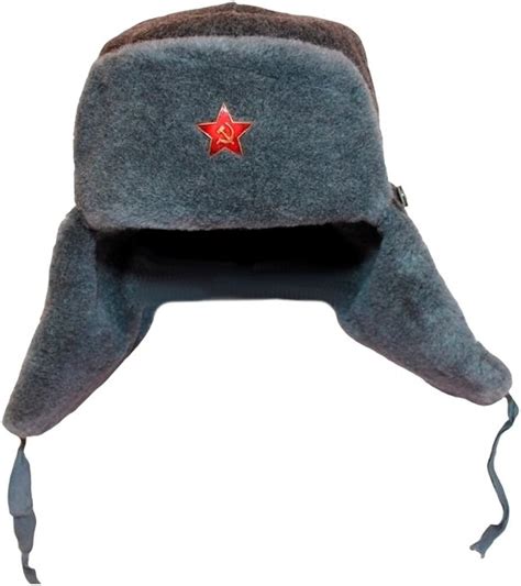 authentic ww2 russian army ushanka winter hat with soviet red star uk clothing