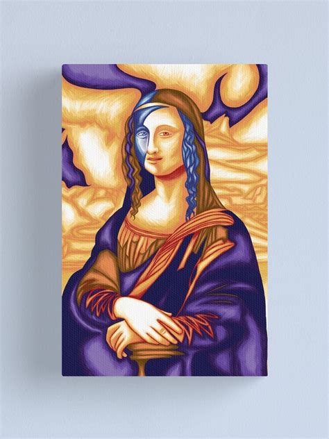 Mona Lisa 88 Canvas Print By Jinawallwork Redbubble