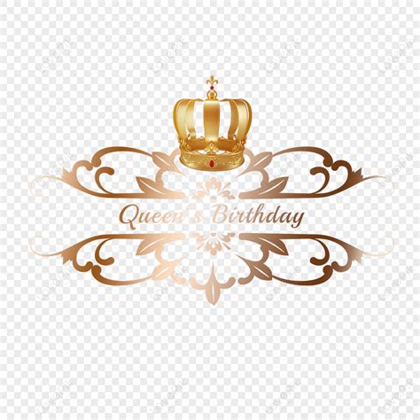 Creative Border Queens Birthday Crown Elementqueens Birthday Of Canada