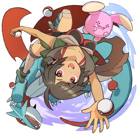 Zinnia Salamence And Whismur Pokemon And 1 More Drawn By Saitou