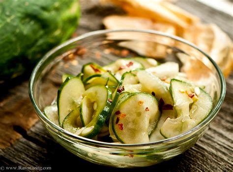 One Healthy Nut Marinated Cucumber Salad