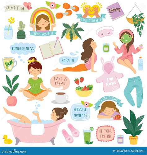 Spa And Self Care Vector Illustration 71754624