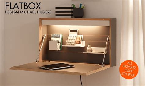 Praktischer klapptisch für kleine räume aus mdf lackiertem holz. Flatbox | Sekretäre | Müller Möbelwerkstätten ...
