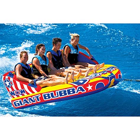 Wow World Of Watersports 11 1170 Giant Bubba Inflatable Towable 1 To 4 Person Front And Back