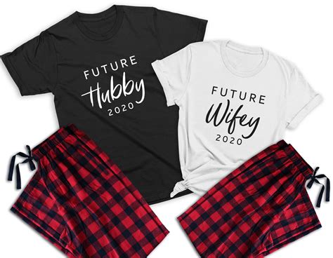 Future Hubby And Wifey Matching Christmas Pajamas For Couples Etsy