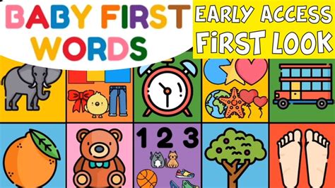 Baby First Words Free App Early Access Android Ios Gameplay
