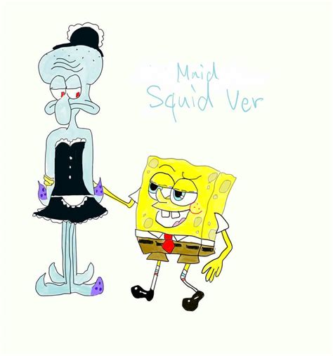 Maid Squidward By Coconuts777 On Deviantart
