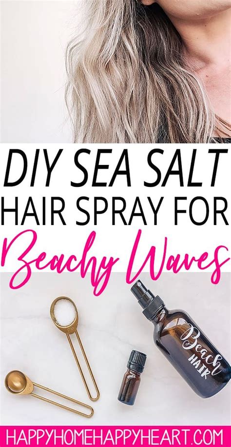 Mineral fusion's beach hair texture spray is like salty air in a bottle—just spray and brush fingers through hair to create a fun, salty strand texture. Diy Sea Salt Hair Spray For Beachy Waves (With images ...