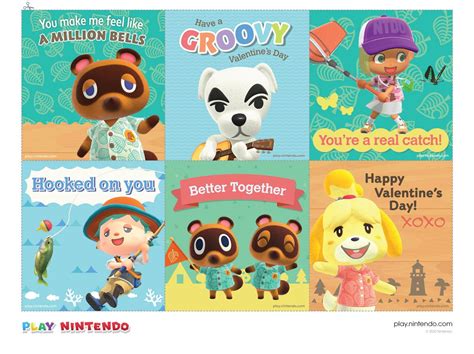 In particular, each card features villagers such as tom nook, timmy & tommy, isabelle, k.k slider, and the male/female player characters. Animal Crossing Valentine's Day Cards Printable - Play Nintendo.