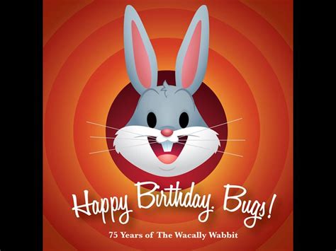 A Happy Birthday Card With A Rabbit Face And The Words Happy Birthday