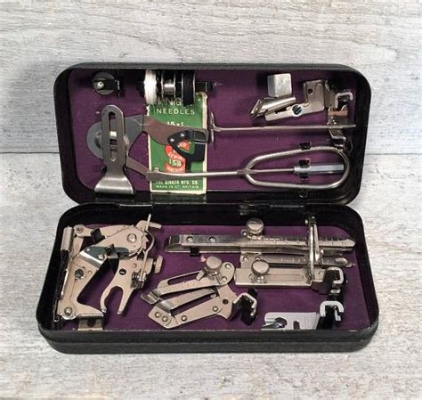 Singer Attachments In Place In Box Sewing Machine Madness Suitcase
