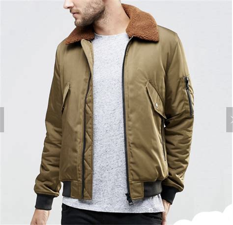 High quality thick winter men bomber jacket mandarin collar zipper closure type top rated seller. Mens Stylish Fur collar bomber jacket. | Mens winter ...