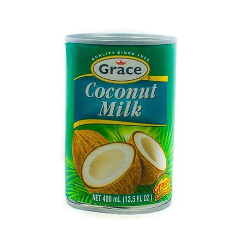 Versatile coconut milk, used instead of milk or cream, adds a wonderfully rich texture and flavor to everything from hearty soups to delicate desserts. GRACE CANNED COCONUT MILK 400ML - Grocery Shopping Online ...