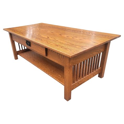 Antique Arts And Crafts Limbert Mission Oak Coffee Table Circa 1910 At
