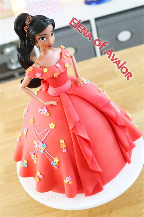 Elena Of Avalor Cake In 2021 Princess Doll Cake Doll Cake Doll Cake