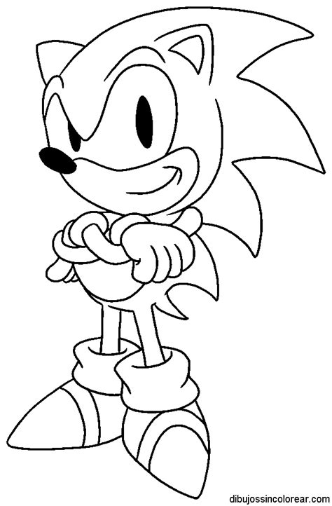 Dibujos Sin Colorear Dibujos De Sonic Sega Para Colorear