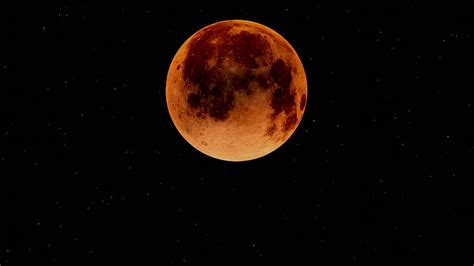 Hd Wallpaper Blood Moon Lunar Eclipse Moonlight Night Mystical