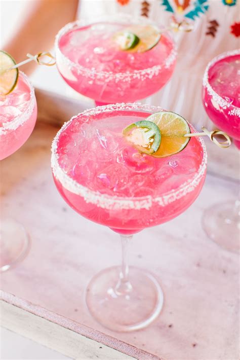 This Colorful Pink Margarita Would Be Amazing To Serve At A Cinco De Mayo Party Mocktails