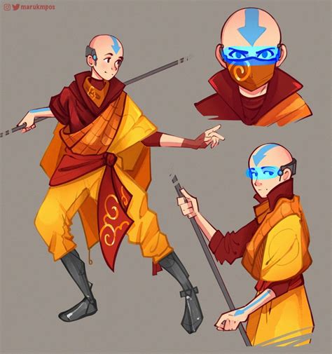 Cyberpunk Au Aang Avatar Characters Avatar Airbender Avatar Aang