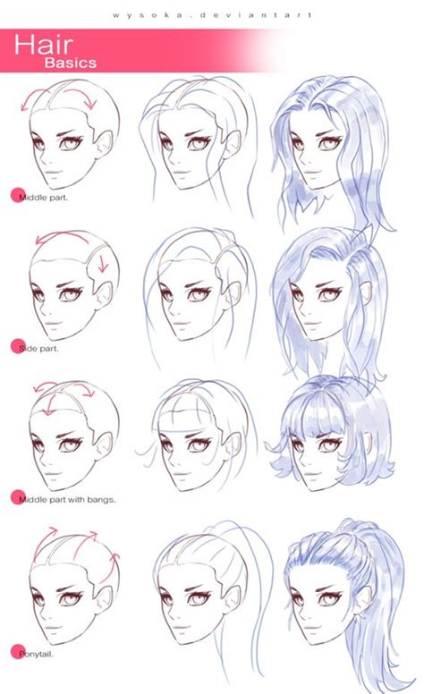 Therefore, you will have a better understanding of where should you start contour or outline the hair. How To Draw Hair (Step By Step Image Guides)