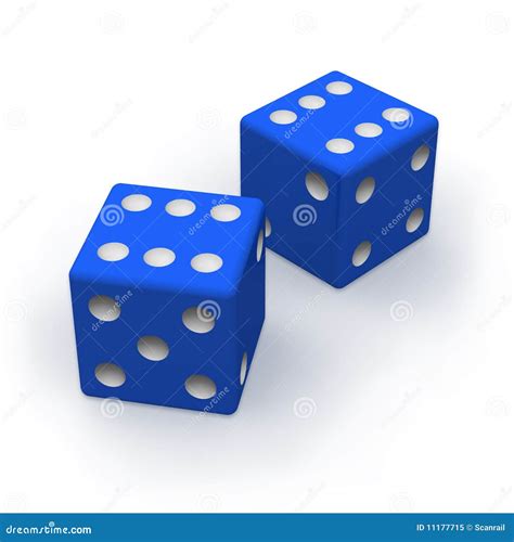 Blue Dice Stock Illustration Illustration Of Competition 11177715