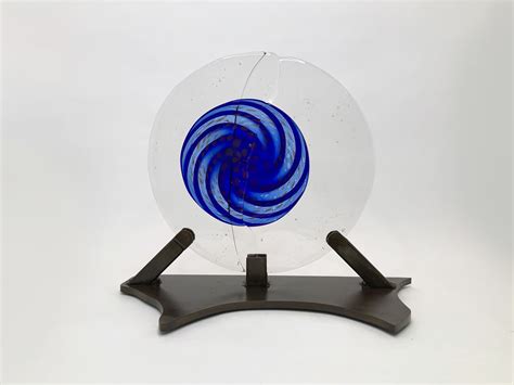 Cerulean Float Casting By Dierk Van Keppel Art Glass Sculpture Artful Home