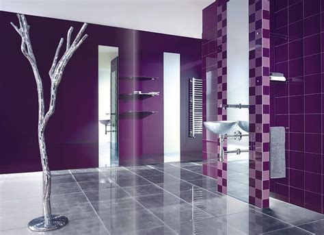 Purple Minimalistic Bathroom Purple Bathrooms Purple Bathroom Decor