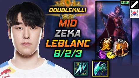 Leblanc Mid Build Zeka Night Harvester Fleet Footwork Lol Kr