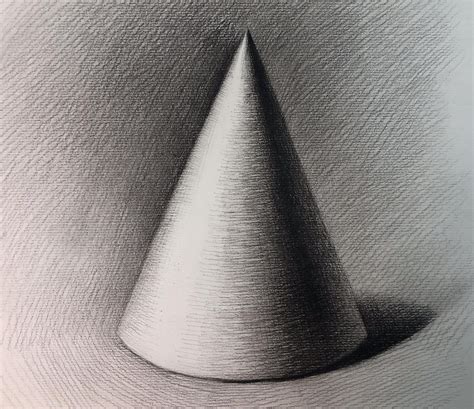 How To Draw A Cone Step By Step Value Drawing Basic Drawing Drawing