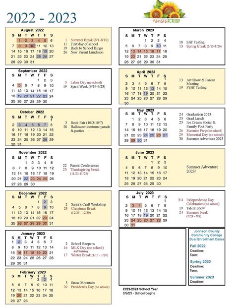 2022 2023 School Calendar