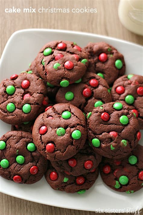 It is the first week of december and my holiday baking has begun. Cake Mix Christmas Cookies | Six Sisters' Stuff