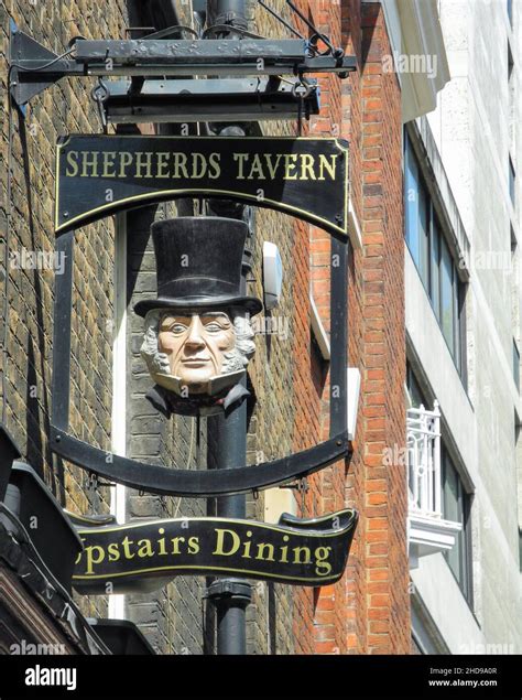 Pub Signage Outside Shepherds Tavern Now Renamed Chesterfield Arms Hertford Street Mayfair