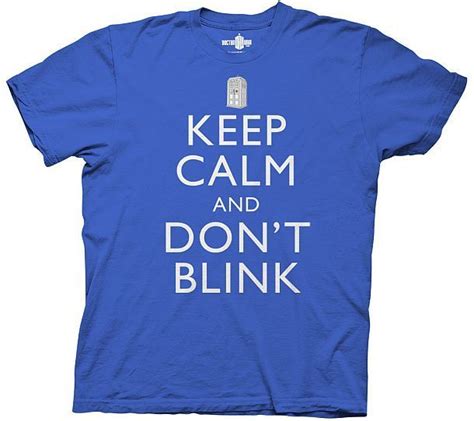T Shirt Doctor Who Keep Calm And Dont Blink 2014 Ripple Junction
