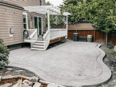 What To Expect When Installing A Curved Stamped Concrete Patio A