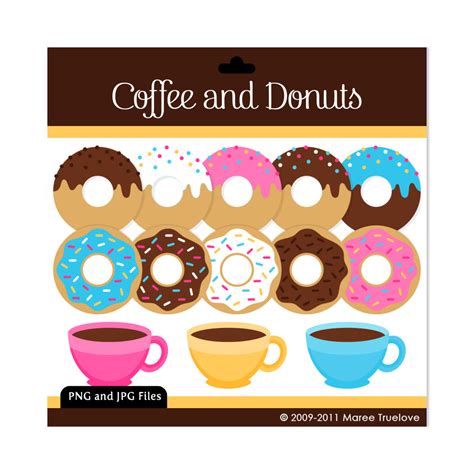 Coffee And Donuts Border Clip Art Library