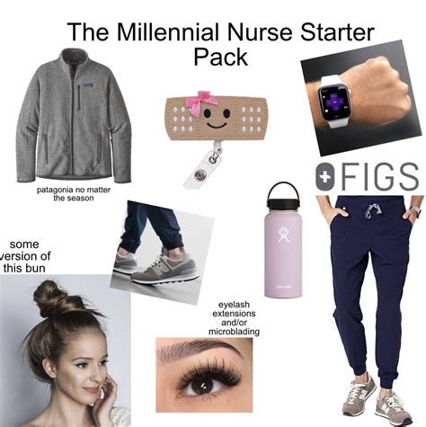 Millennial Nurse Starter Pack Starterpacks