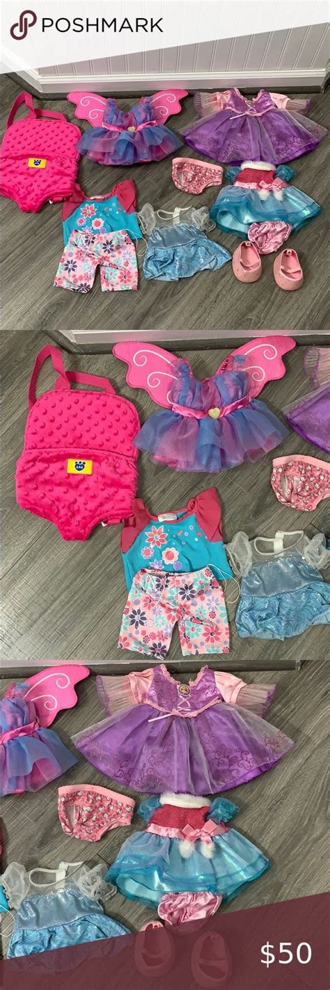 Build A Bear Outfits And Pink Carrier In 2020 Build A Bear Outfits