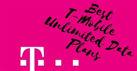 Best T Mobile Unlimited Data Plans Whistleout