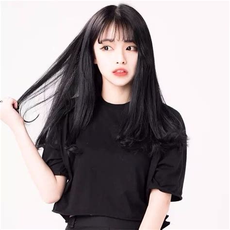 Pin By Sherry Ll On Beauty Ulzzang Hair Black Hair Korean Long Hair