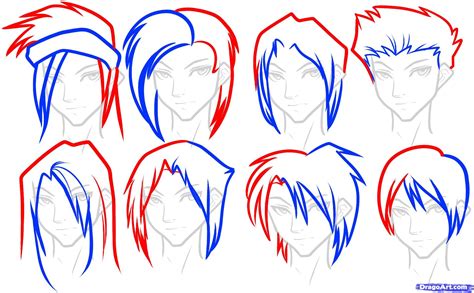 How To Draw Simple Anime Boy Hair