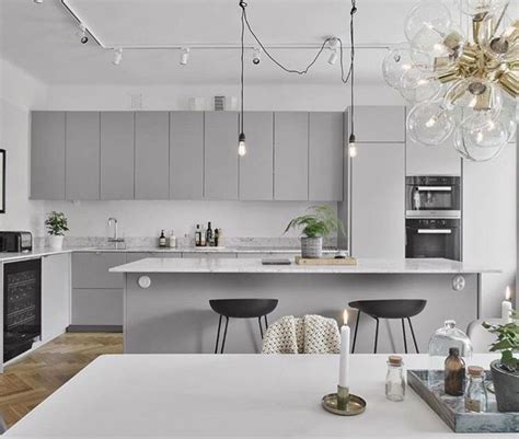 80 Cool Grey Kitchen Cabinet Ideas Modern Grey Kitchen Interior